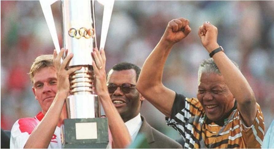 39 Depuis la Coupe du monde de rugby 1995 et la Coupe d Afrique des Nations 1996 qui ont marqué le retour du pays sur la scène sportive internationale et par la même occasion sur la scène