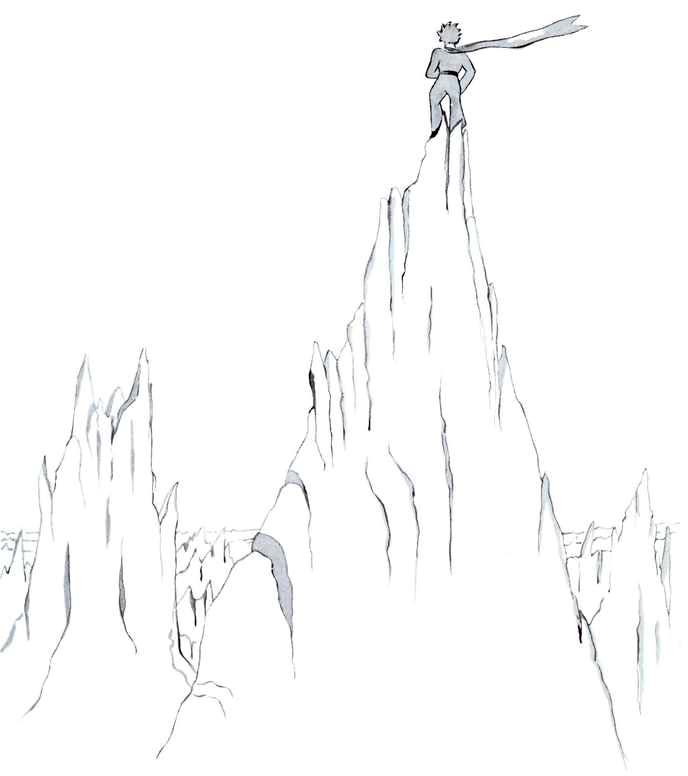 CHAPITRE XIX Le petit prince fit l ascension d une haute montagne.