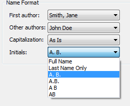 6. Modifier le format des noms des auteurs et des éditeurs.