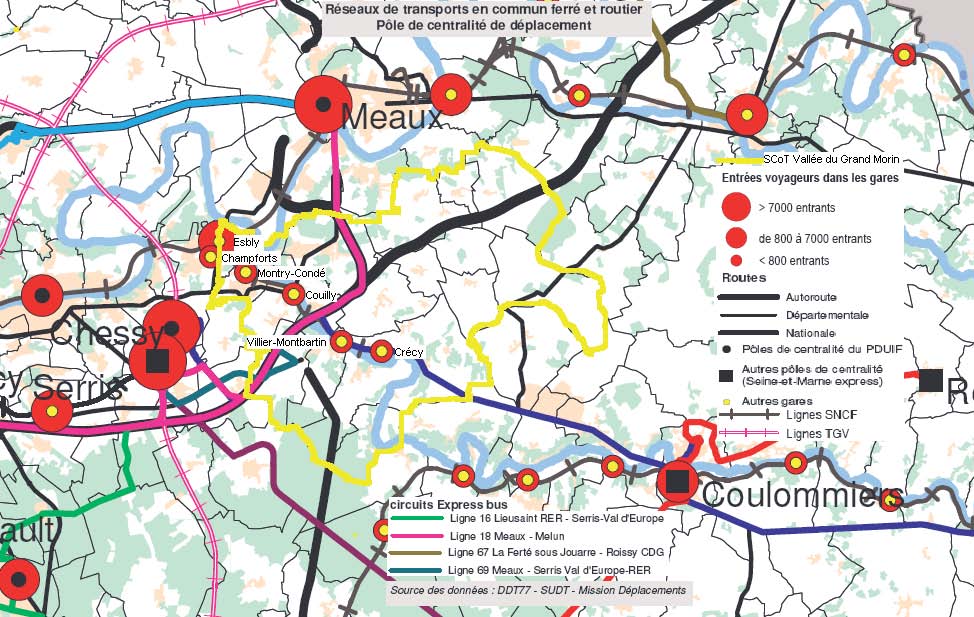 direction départemental des territoires d Seine-et-Marn Regard sur la mobilité dans le territoire L élaboration du SCoT est l occasion de conforter les enjeux de déplacements dans la perspective d un