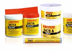 Réparation d arbres Réparation générale de pièces métalliques Loctite 3478 Loctite 3471 Loctite 3475 Résistance