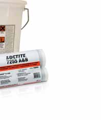 Particules fines Loctite 7255 Céramique pulvérisable Loctite 7117 Céramique applicable à la brosse 2:1 / 100:50 3,34:1 /