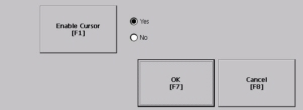 Mode de configuration Chapitre 3 Activation ou désactivation du curseur d écran Le curseur d écran du terminal peut être activé ou désactivé. 1.