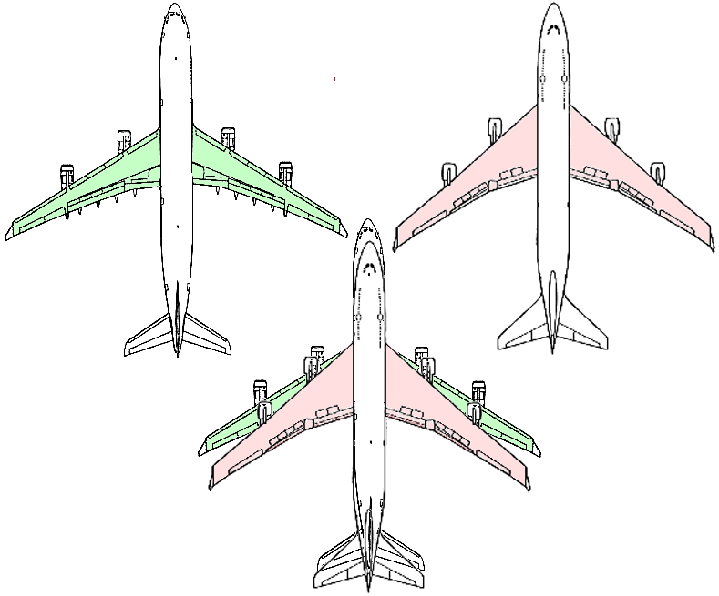 réduite augmente l envergure, donc la surface portante, et sécurise le vol à vitesse moins élevée. On constate que ces deux appareils ont été conçus pour répondre à deux objectifs différents.