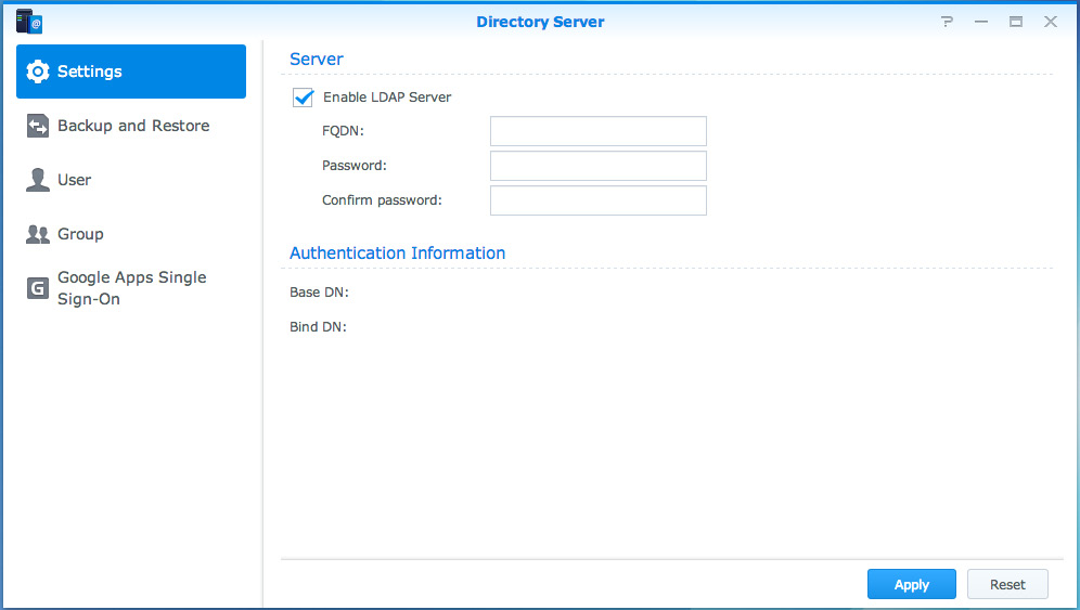 Service LDAP hôte avec Directory Server Directory Server est un progiciel supplémentaire basé sur LDAP version 3 (RFC2251) qui permet à votre Synology NAS de devenir un centre d'administration des