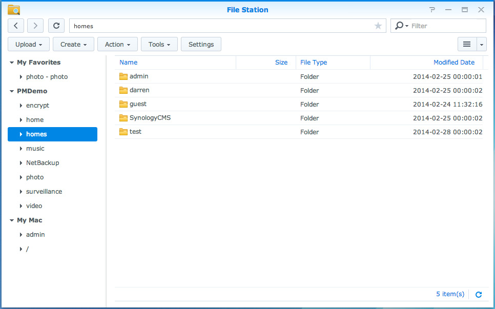 Accès aux fichiers via File Station File Station est l outil de gestion de DSM, permettant aux utilisateurs de DSM sur Internet d accéder aux dossiers du Synology NAS avec leurs navigateurs Web.