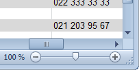 Microsoft Excel 2010 Utilisation du Zoom Une autre possibilité pour faciliter la lecture à l'écran est offerte par l'option Zoom dans le menu Affichage.