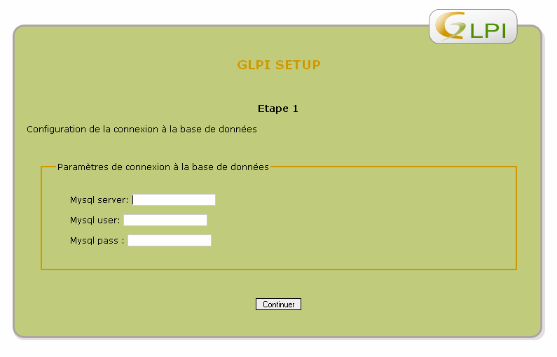 c. GLPI Lorsque le serveur est correctement configuré pour fonctionner en serveur Web, l installation de GLPI réside premièrement dans le fait de décompresser des fichiers au bon endroit sur le