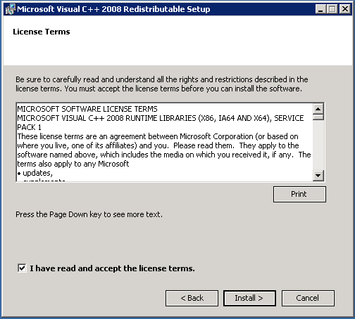 II. INSTALLATION D OCSNG PRE-REQUIS : - Microsoft Visual C++ 2008 Service Pack 1 Redistributable Package en 32 bits : http://www.microsoft.com/downloads/info.aspx?