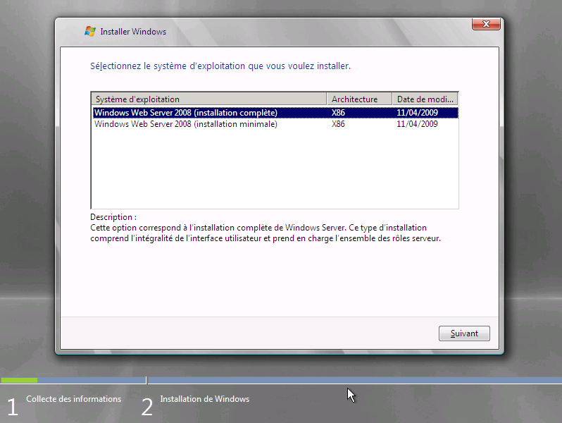 3. Installer Windows Web Server 2008 3.1. Installation du système d exploitation Si votre hébergeur préinstalle Windows Server 2008 sur votre serveur, cette étape n est pas nécessaire.