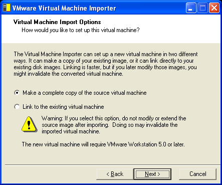 CHAPITRE 5 Création d'une nouvelle machine virtuelle 5. Recherchez l'emplacement où vous souhaitez créer la machine virtuelle VMware ou entrez son chemin d'accès, puis cliquez sur Next.