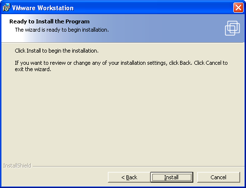 Guide de l'utilisateur de VMware Workstation 5 6. Sélectionnez les raccourcis que vous souhaitez que le programme d'installation crée.