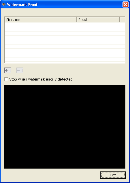 6.3 Watermark Proof L'utilitaire Watermark Proof est installé automatiquement avec le client QVR de QNAP pour Windows.