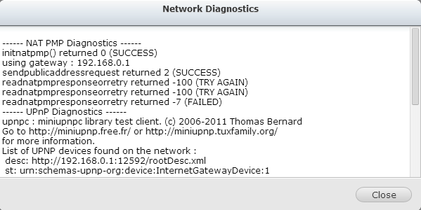 Remarque : S'il existe plusieurs routeurs sur le réseau, seul celui qui est défini en tant que passerelle par défaut du NVR est détecté.