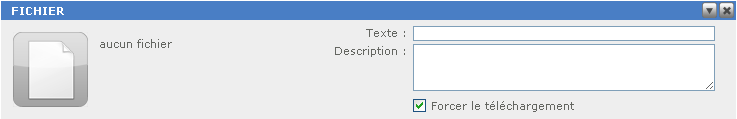 h) Afficher le contenu du bloc en plein écran Pour afficher le texte en plein écran, il suffit de cliquer sur l'icône. Pour fermer le mode plein écran, il suffit de cliquer à nouveau sur l'icône. 7.5.