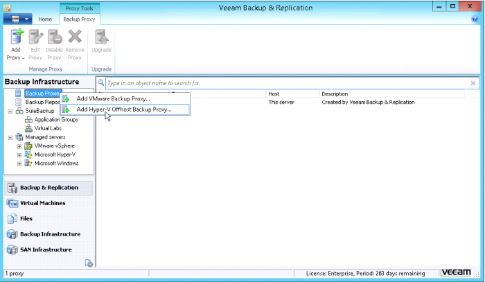 Rôle et installation du proxy Veeam Backup mercredi 6 août 2014 16:42 Le serveur Veeam s'appuie sur des proxy pour exécuter les sauvegardes.