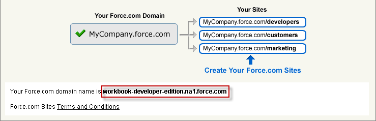 Manuel d'utilisation Force.com Didacticiel n 8 : Création d'une page Web publique en utilisant les Sites 64 Avez-vous remarqué qu'il est facile de modifier un champ d'entrée en champ de sortie?