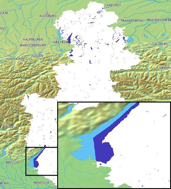Couche High Resolution Zone Humide (Autriche, Italie) Nom : Wetland Résolution : MMU 1ha / Pixel 20m x 20m
