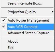 5.3.4 Connexion WiFi auto Cliquez sur <Connexion WiFi auto> pour activer la fonction AWZC, cette fonction peut