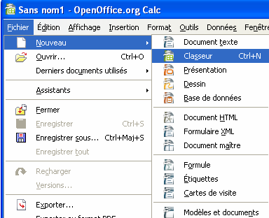 PAGE Lancer le logiciel d Open Office Draw.