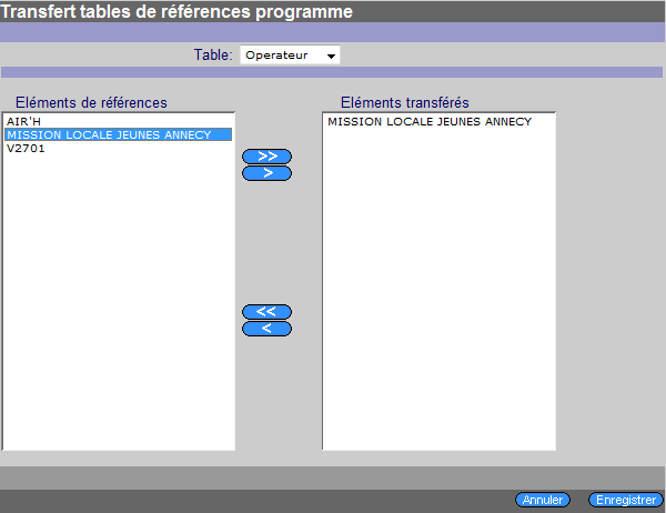 2. Paramétrage du programme Cliquez sur le bouton afin de paramétrer le reste du programme (Opérateur, Pilote et Sortie).