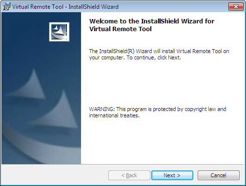 8. User Supportware Les données de logo envoyées grâce à Virtual Remote Tool seront affichées au centre de l écran.