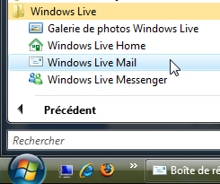 2 Dans la nouvelle fenêtre, choisir les services Messenger 2008, Mail et Galerie de Photos, décocher les autres services, (sauf si vous voulez les installer), et cliquer sur le bouton "Installer"