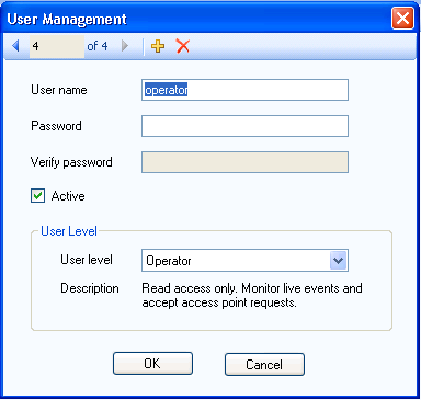 Démarrage Pour affecter un utilisateur 1. De la barre de menu, cliquer sur Tools > User Management (outils > gestion des utilisateurs). La fenêtre «User Management» s affiche. Figure 7.