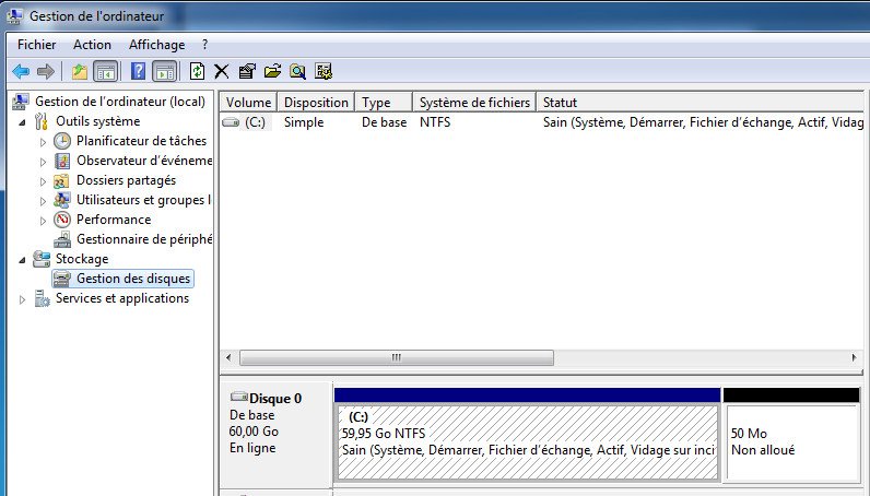 2.4 - Utilitaire Diskpart L outil Diskpart permet d effectuer en ligne de commande ou à l aide de scripts toutes les actions possibles avec la console Gestion des disques.