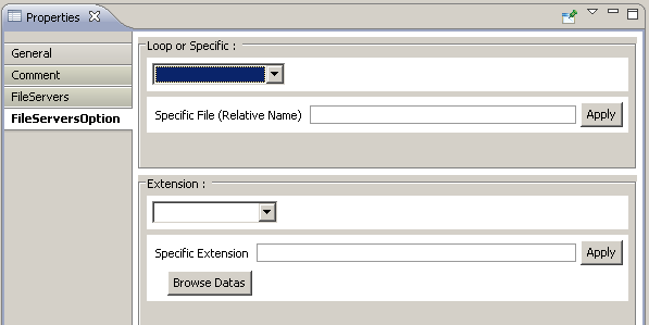 Get Files from Hard disk Utilisez cette boîte afin de récupérer des fichiers depuis un disque dur.. General Entrez un nom pour la boîte.