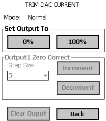Figure 13 Mise à l'échelle du mode analogique DE et connexions de test 1. Démarrez l'application MC Toolkit pour que le menu DE MAIN MENU (MENU PRINCIPAL DE) soit affiché. 2.