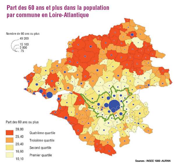 2.2- UN VIEILLISSEMENT DE LA POPULATION QUI S ACCELERE Comme partout ailleurs, on observe le vieillissement de la population de l agglomération nantaise.