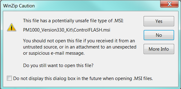 17. Ouvrez le fichier de type Windows Installer Package dans le dossier WinZip en double-cliquant sur le fichier avec l extension «.msi».