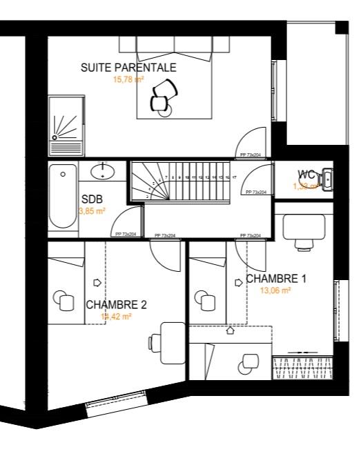 Plan de l Etage Désignation Surface (m²)