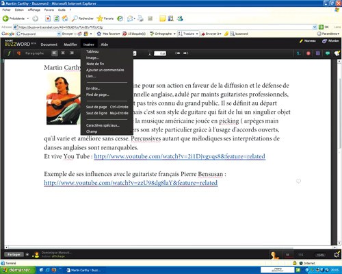 Microsoft Office Web Apps Cette suite bureautique est incluse avec le site de stockage de Microsoft : Skydrive Pour accéder au service rendez vous à cette adresse :www.windowslive.