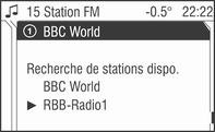 Radio 95 Radio Fonctionnement... 95 Recherche de stations... 95 Listes d enregistrement automatique... 99 Radio Data System (RDS)...100 Digital Audio Broadcasting.
