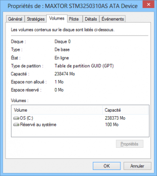Comment savoir si mon disque dur utilise la table de partitionnement GPT ou MBR?