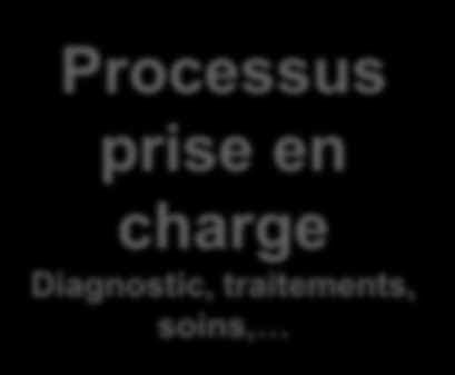 CLIENTS/PATIENTS Besoins 3 TYPES DE PROCESSUS Processus management Pilotage Processus prise en charge Diagnostic, traitements, soins,