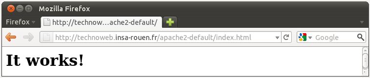 INSA - ASI TechnoWeb : Serveur Http Apache 11/28 Configuration des accès et opérations (1/7) Fichier par défaut