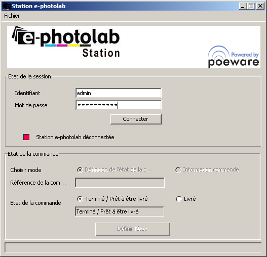 9. e-photolab Station e-photolab Station vous permet de gérer le flux de commandes, notifier automatiquement vos clients lorsque une commande est traitée, mais aussi de générer des statistiques sur