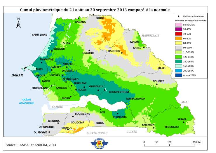 "Nawette" - Veille AgroclimatiqueMensuelle du Sénégal Ce bulletin mensuel de l ANACIM a été préparé avec l appui du Bureau du PAM Sénégal, du groupe d analyse spatiale du Service d Analyse de la