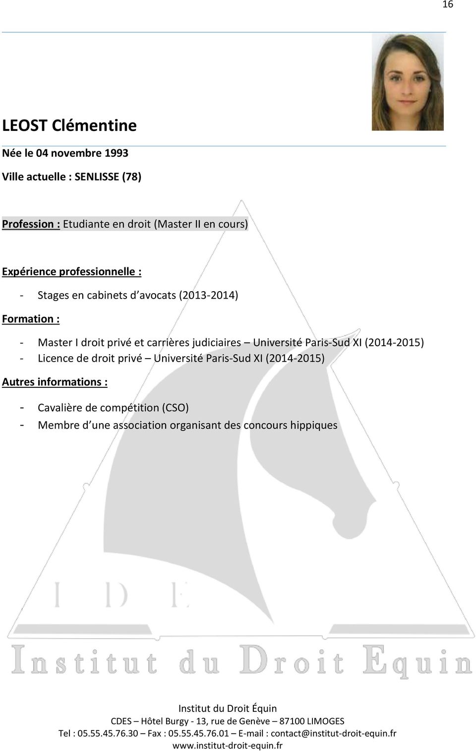 carrières judiciaires Université Paris-Sud XI (2014-2015) - Licence de droit privé Université