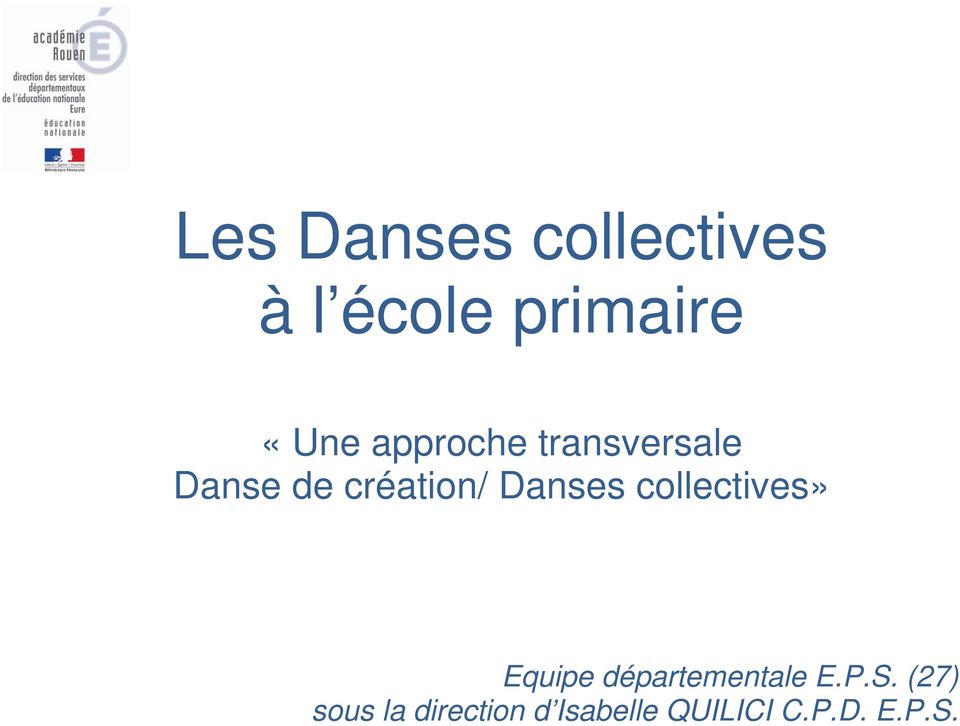 collectives» Equipe départementale E.P.S.