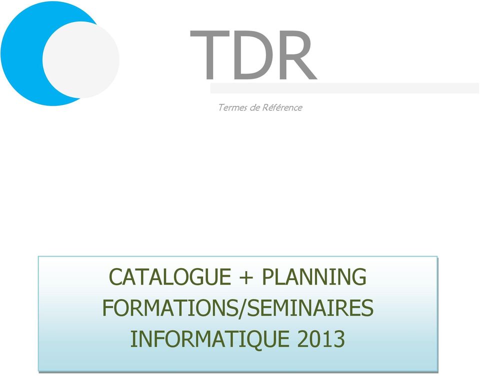 FORMATIONS/SEMINAIRES