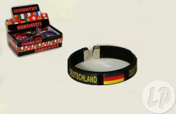 0070 Bracelet Allemagne ajustable, belle finition, largeur 13cm, avec (si vous achetez 36 bracelets de pays différents, précisez nous en