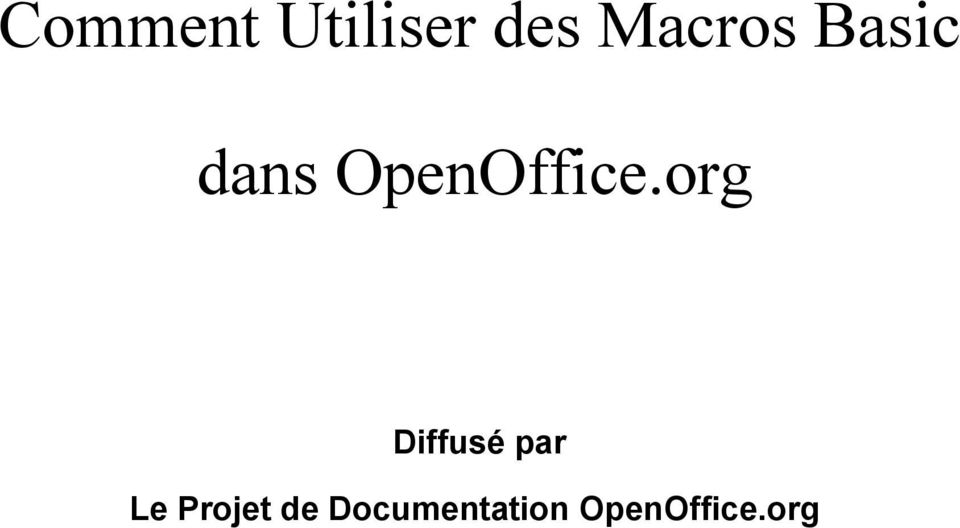 OpenOffice.