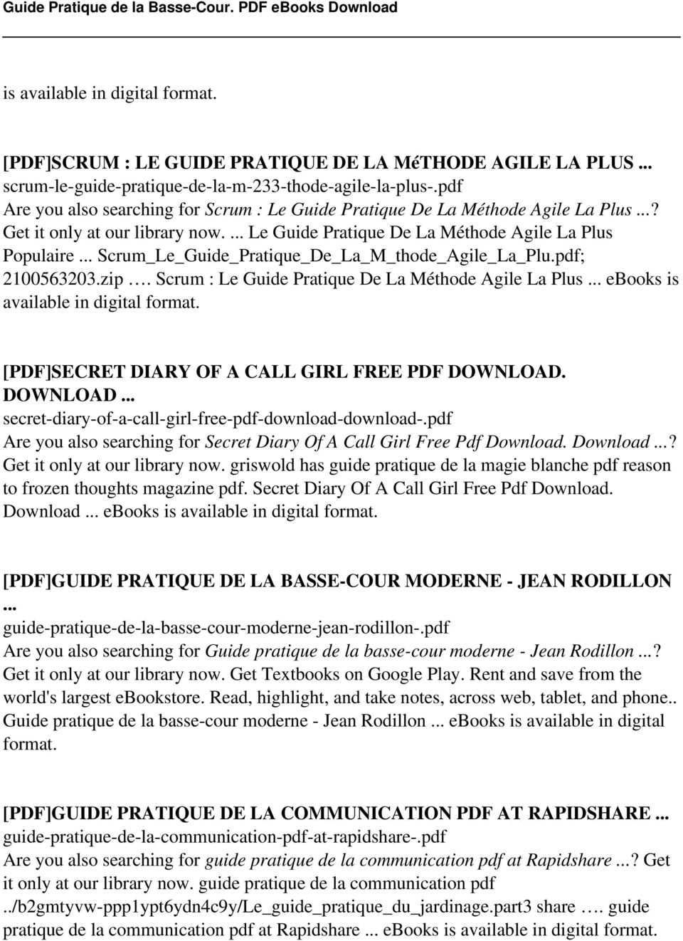 .. Scrum_Le_Guide_Pratique_De_La_M_thode_Agile_La_Plu.pdf; 2100563203.zip. Scrum : Le Guide Pratique De La Méthode Agile La Plus.