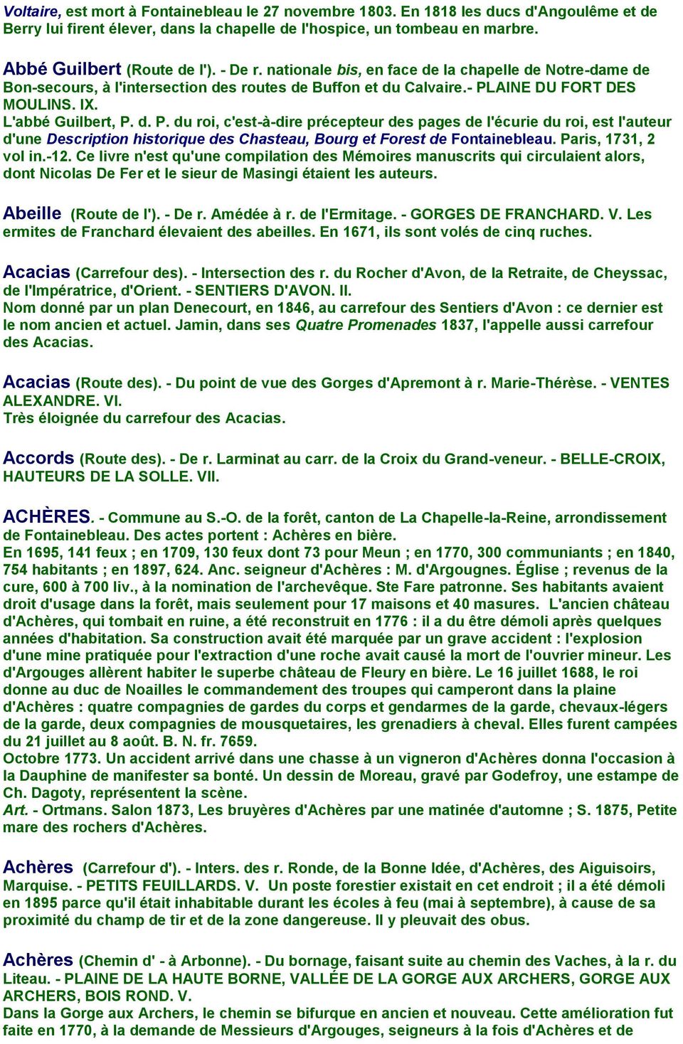 AINE DU FORT DES MOULINS. IX. L'abbé Guilbert, P.