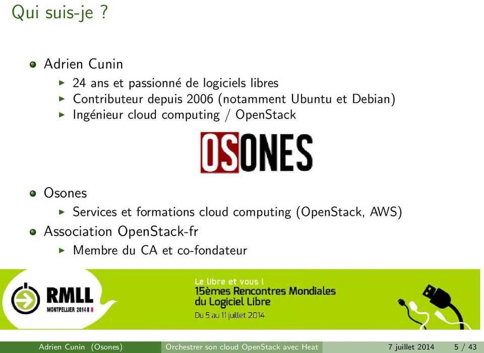 Ubuntu et Debian) Ingénieur cloud computing / OpenStack Osones Services et formations