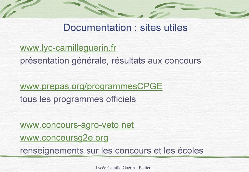 org/programmescpge tous les programmes officiels www.